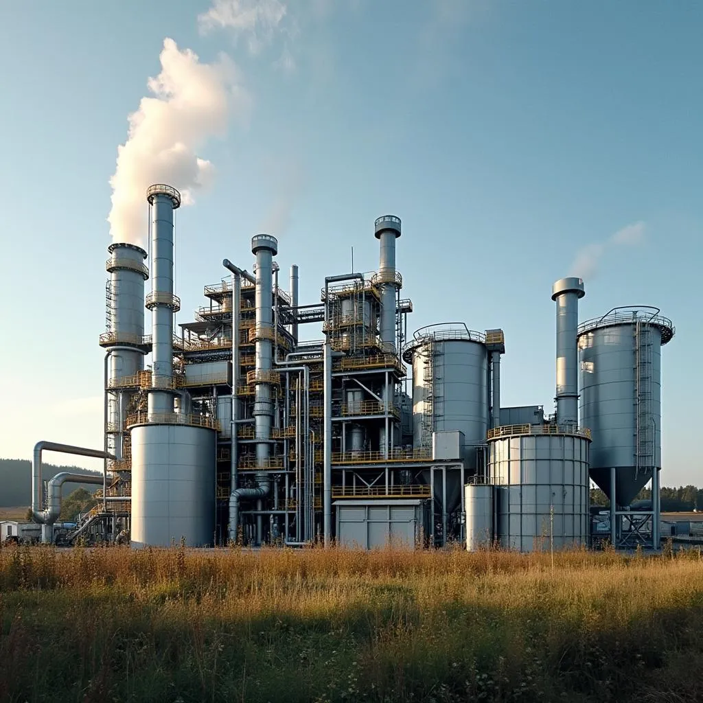 Usina de biomassa da Energia Brasil em funcionamento