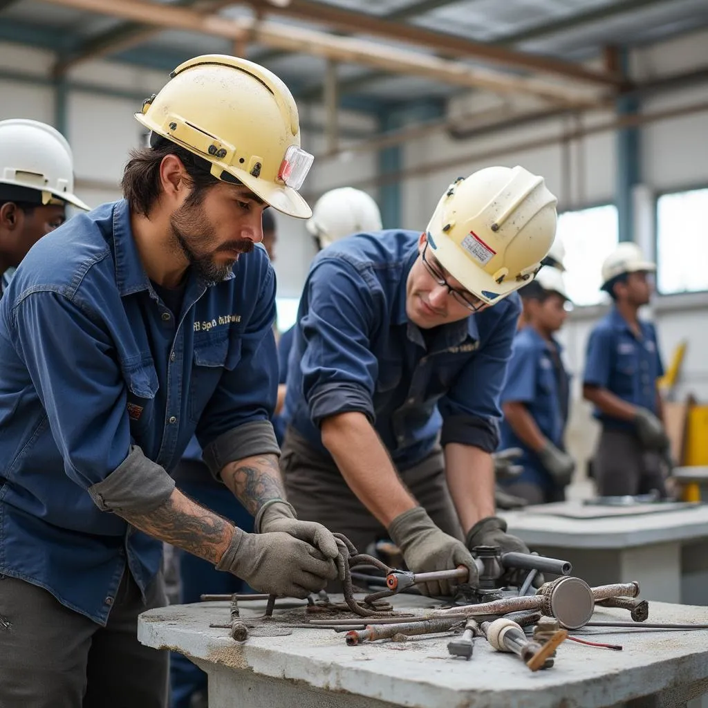 Sessão de treinamento técnico na Energia Brasil